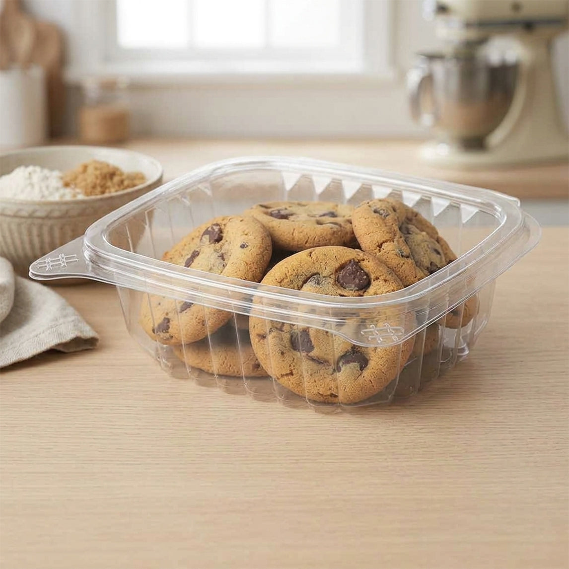 16oz. Clear Hinged Deli Container - 200pcs
