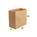 Kraft Paper Shopping Bag with Handles 13x7x13 - 250pcs