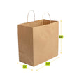 Kraft Catering Bag with Handles 14X10X16 - 200pcs