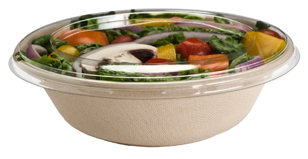 32oz , Sugarcane Bowl with lids– Compostable,  500Pcs