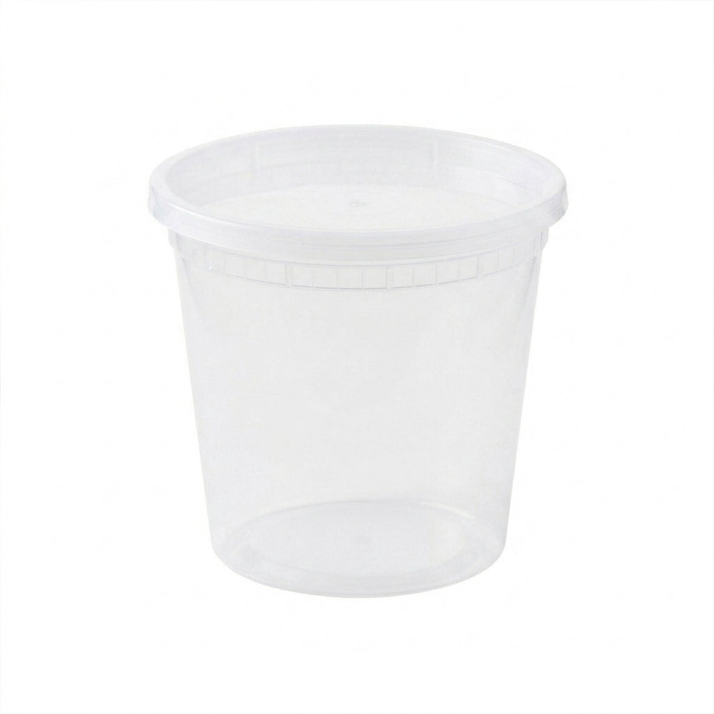 24oz Deli / Soup Container & Lid - Combo - 240pcs