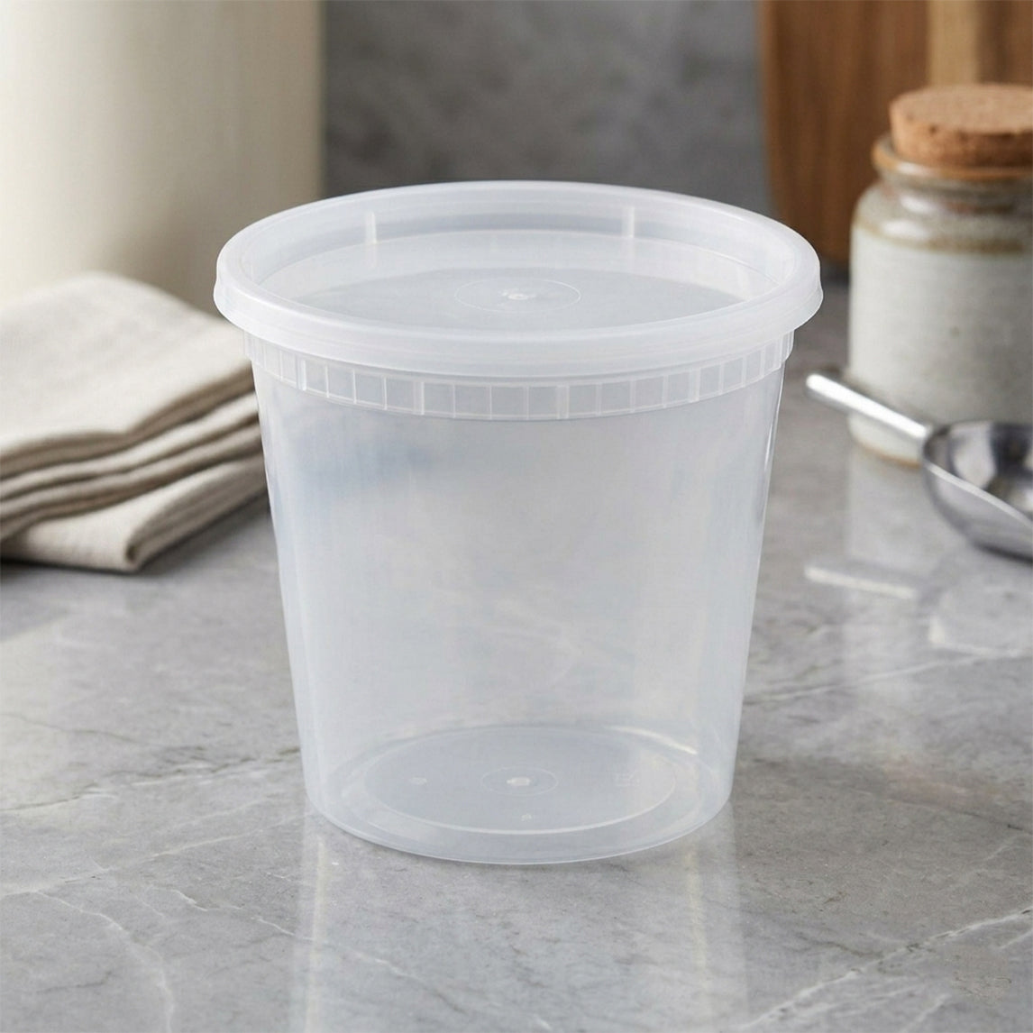 24oz Deli / Soup Container & Lid - Combo - 240pcs