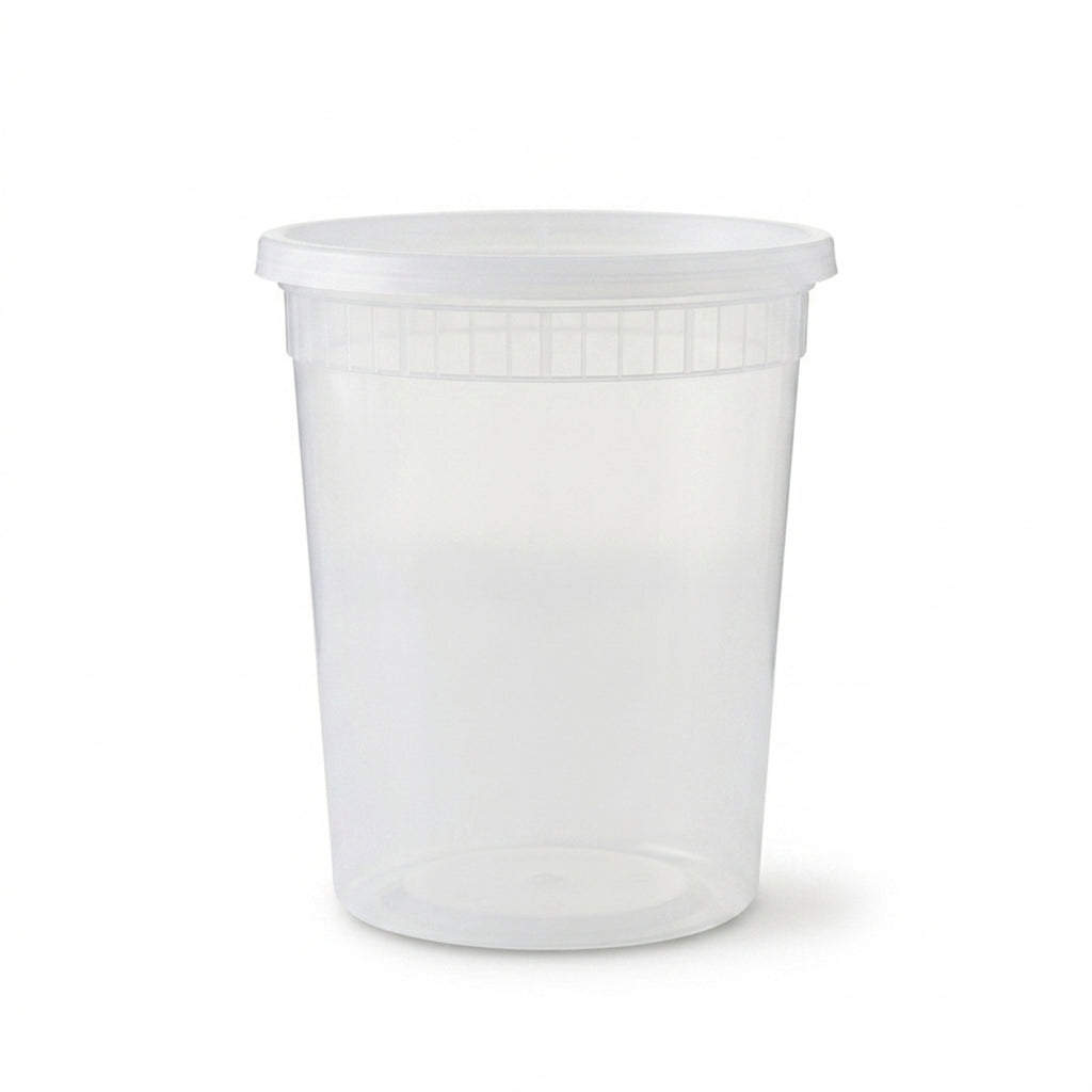 32oz Deli / Soup Container & Lid - Combo - 240pcs