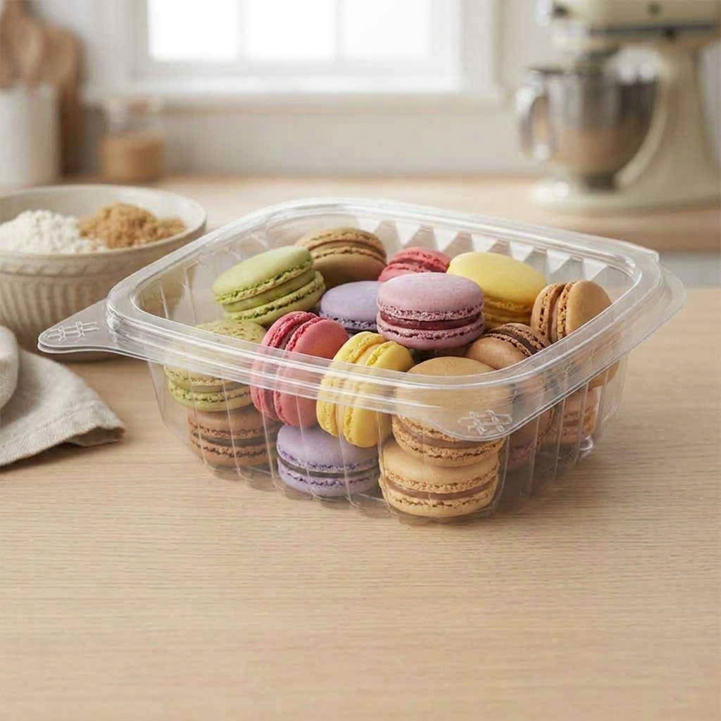 32 oz. Clear Hinged Deli Container - 200pcs