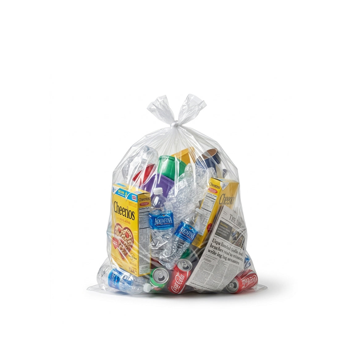 Strong Clear Garbage Bags - 35" x 50" - 200pcs