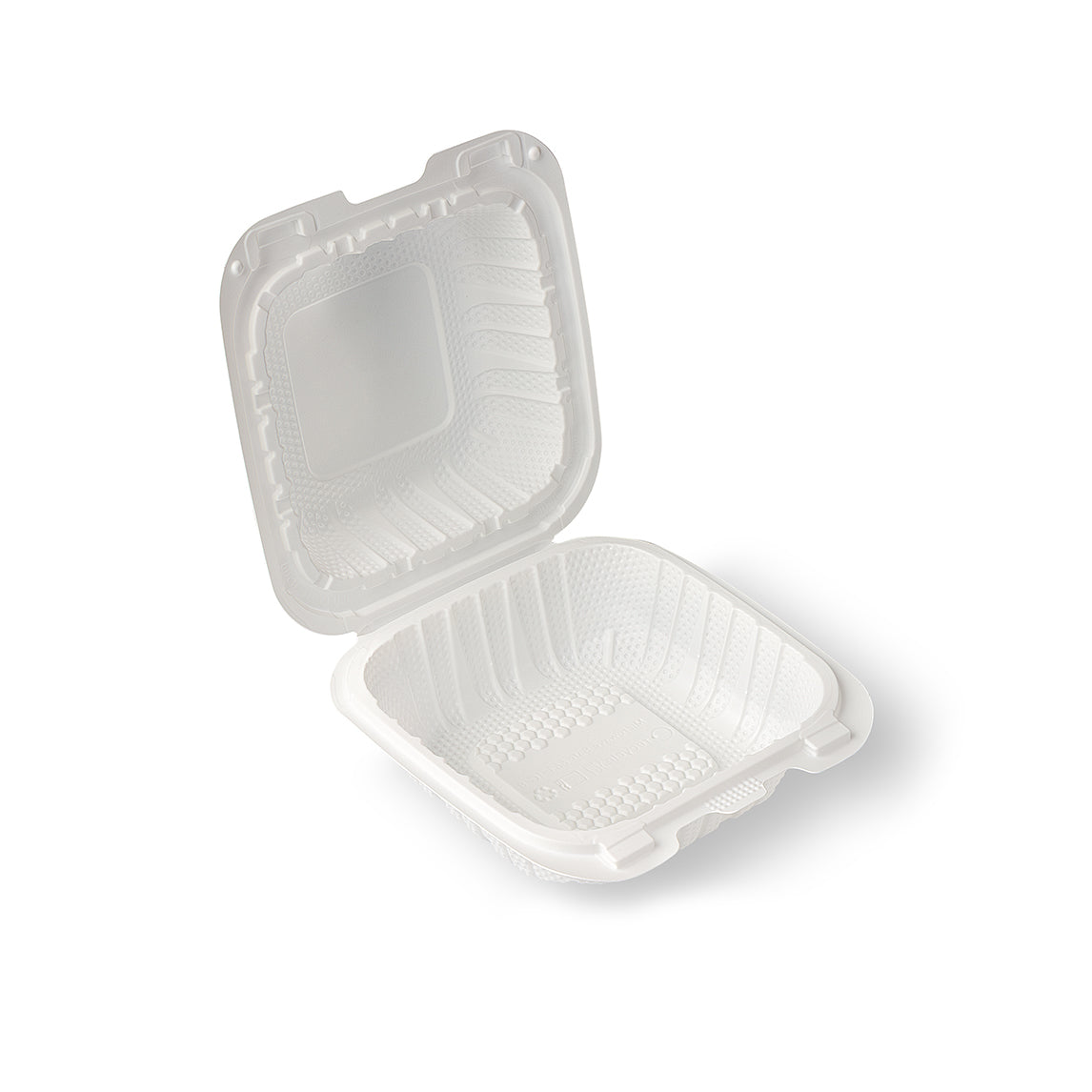 6x6 MFPP Hinged Clamshell Container - 250pcs