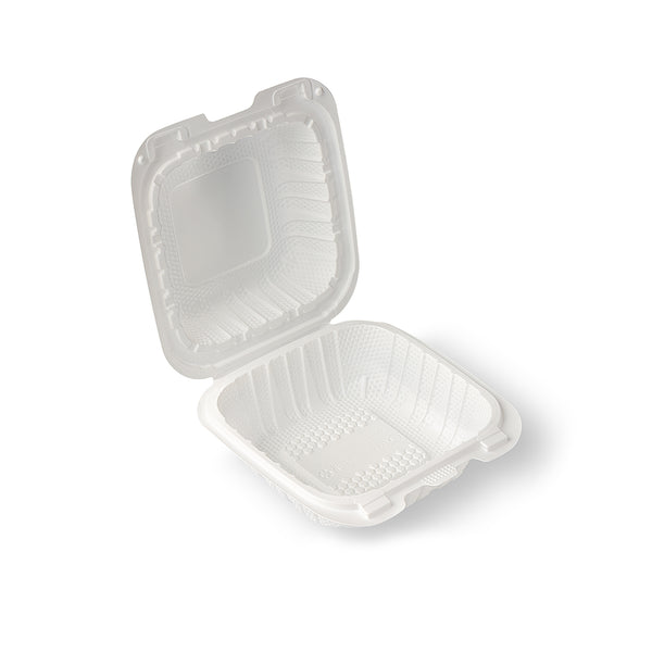 6x6 MFPP Hinged Clamshell Container - 250pcs