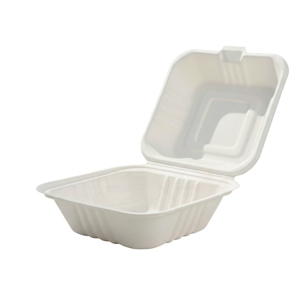 6X6 Bagasse Container - 500pcs