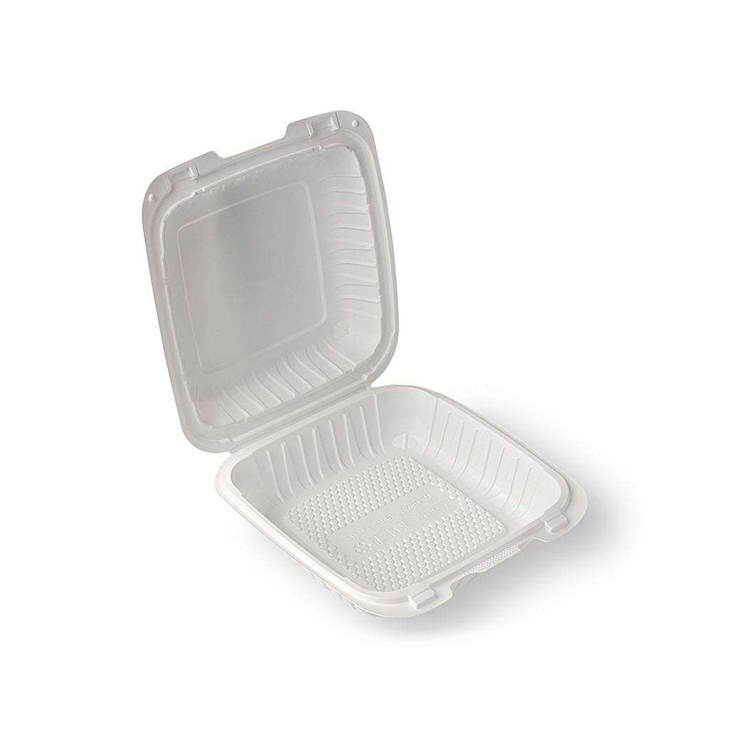 8X8 MFPP Hinged Clamshell Container - 150pcs