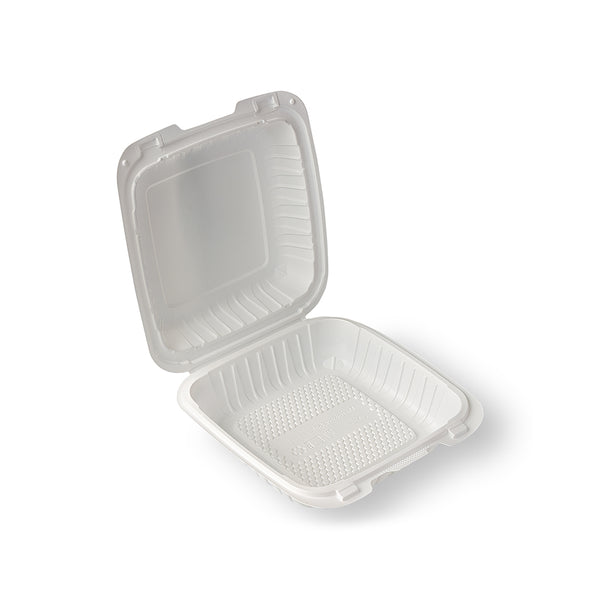 8X8 MFPP Hinged Clamshell Container - 150pcs