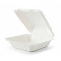 8X8 Bagasse Clamshell - 200pcs