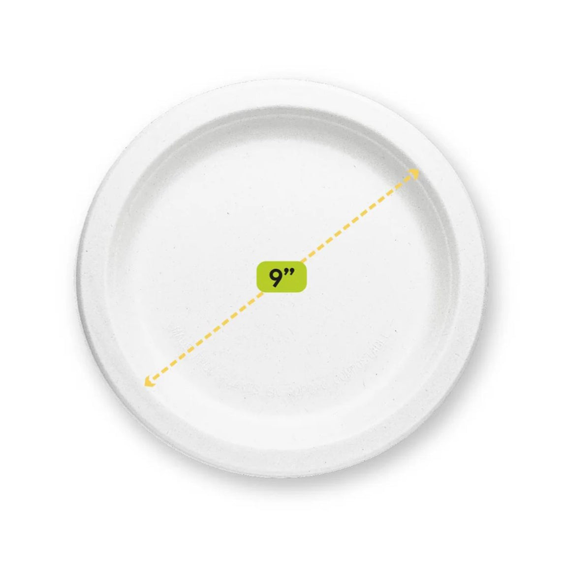 9" Round Paper Plates - Bulk 500pcs