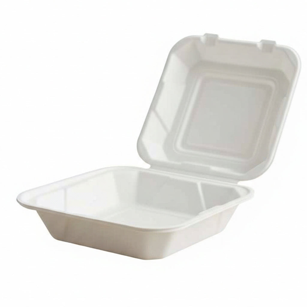 9x9 Bagasse Clamshell - 200pcs
