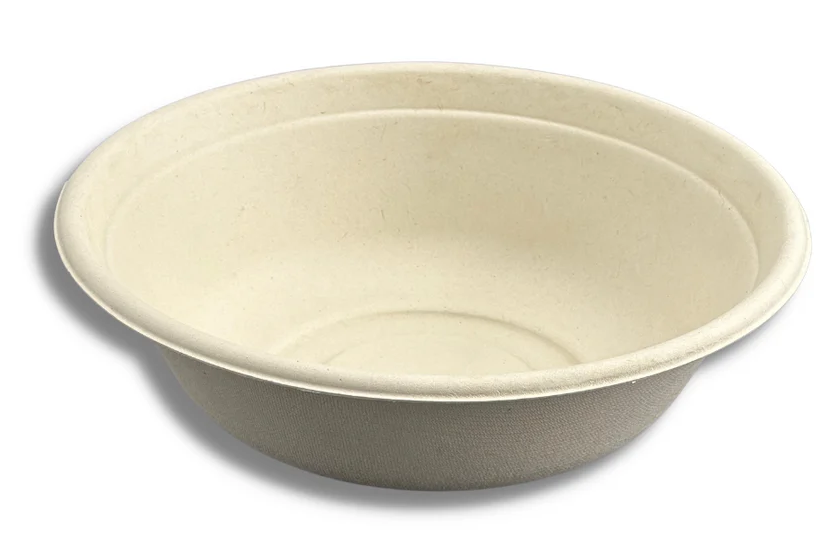 32oz , Sugarcane Bowl with lids– Compostable, 300Pcs