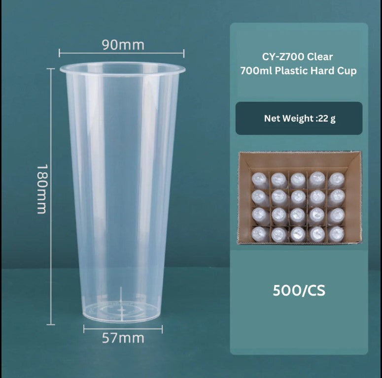24oz PP Clear Boba Tea Cup | 90mm Top