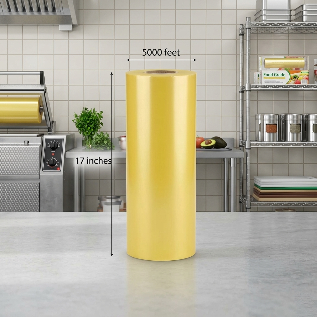 Food Wrap 17" x 5000' - Meat Film - Cling Film