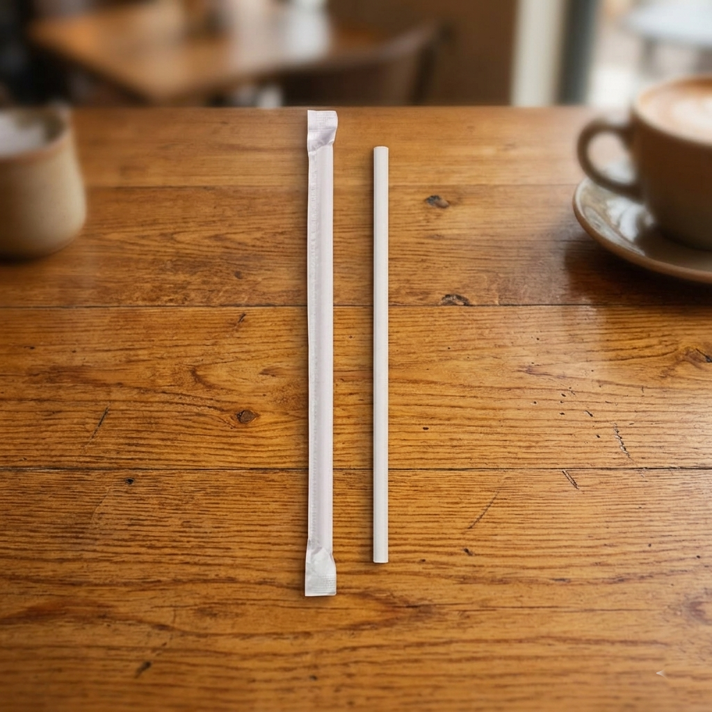 8" Premium Paper Straws - 8mm -  2000pcs