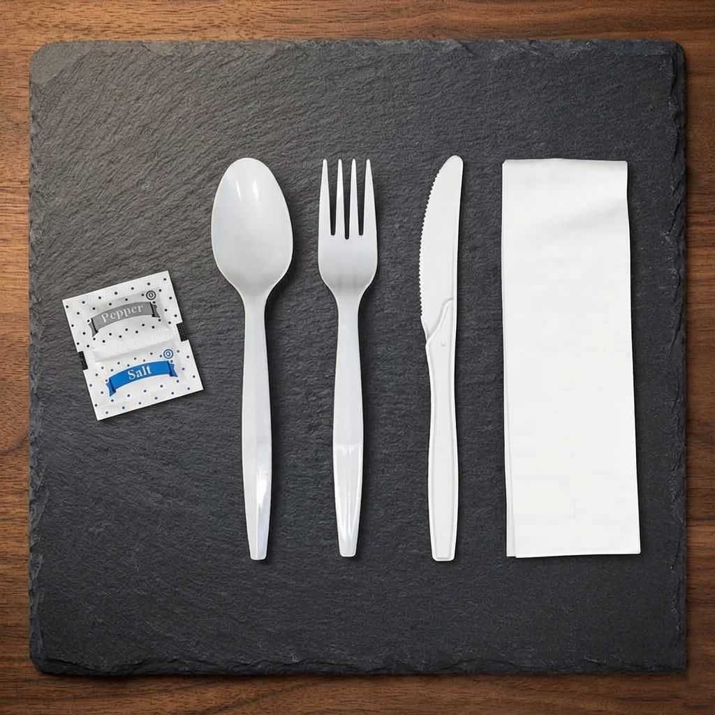 Plastic Meal Kit (S, F, K, N, S, P) - 500pcs