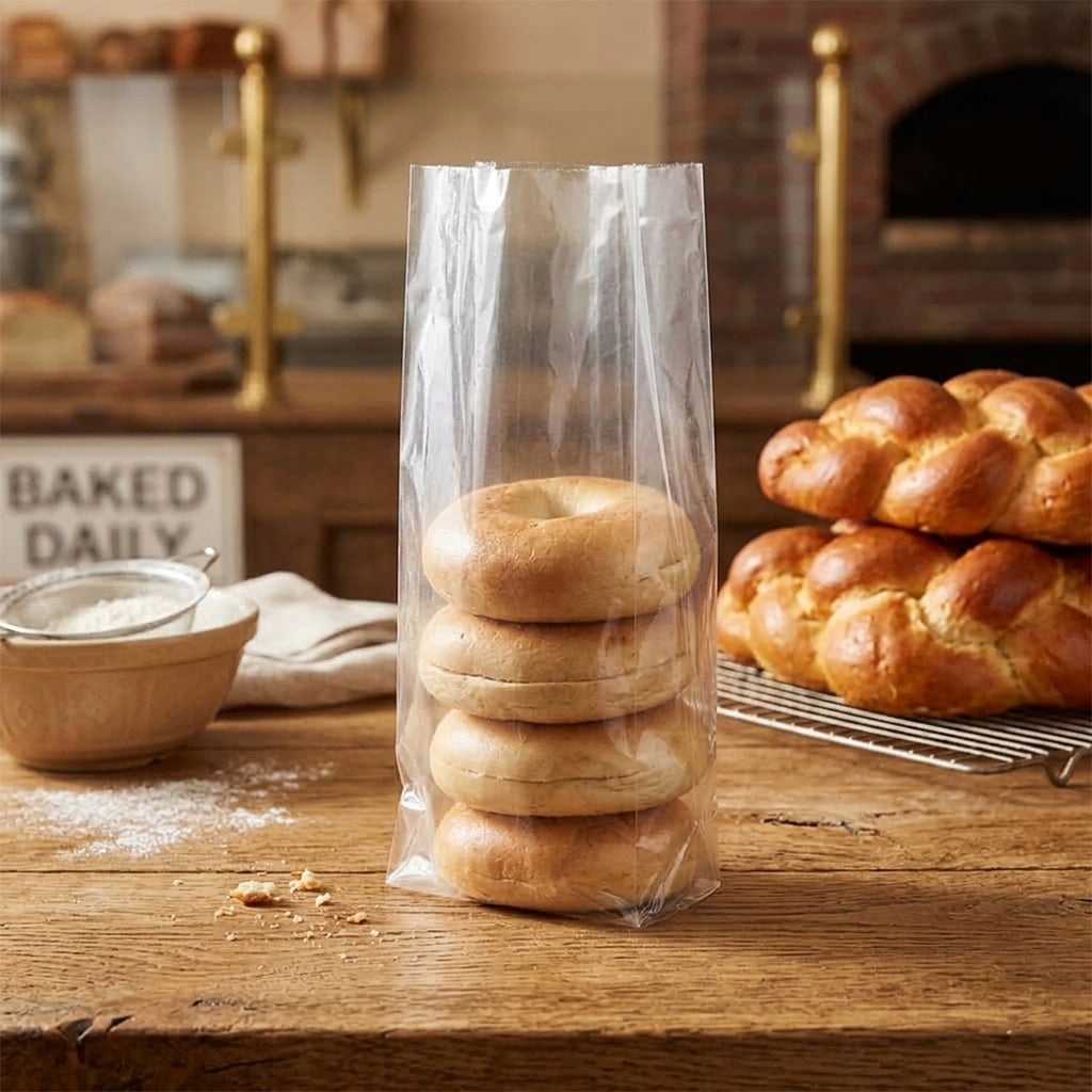 12 lb. Clear Poly Grocery Bag - 500pcs