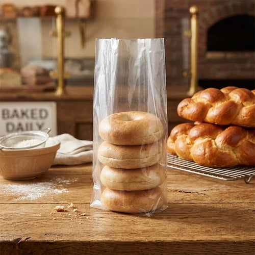 12 lb. Clear Poly Grocery Bag - 500pcs
