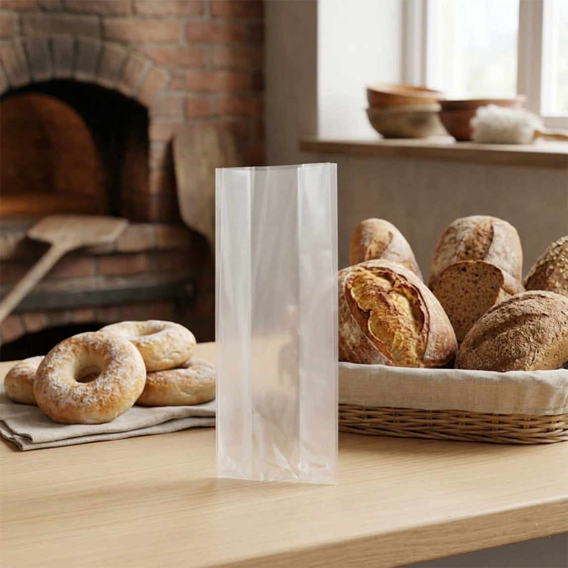10 lb. Clear Poly Grocery Bag - 500pcs