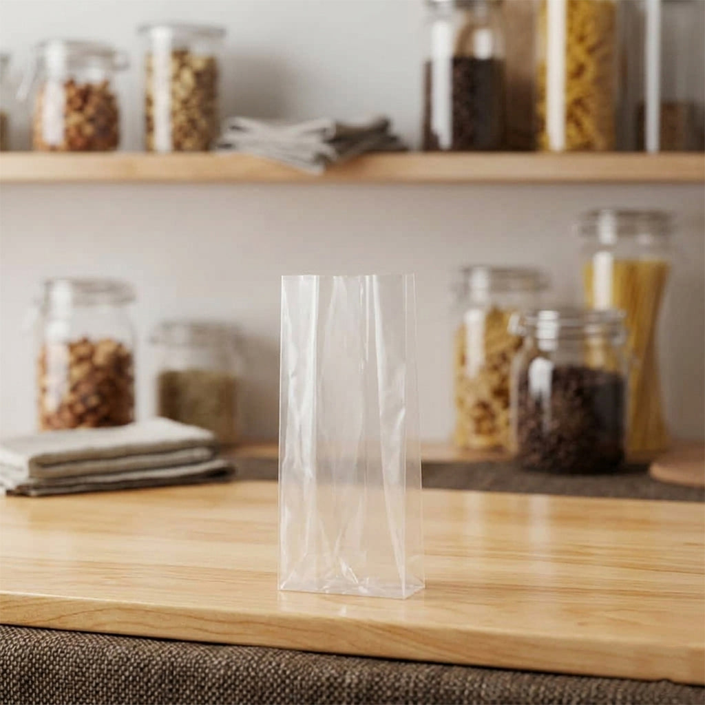 8 lb. Clear Poly Grocery Bag - 500pcs