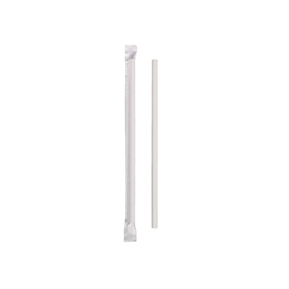 8" Premium Paper Straws - 8mm -  2000pcs