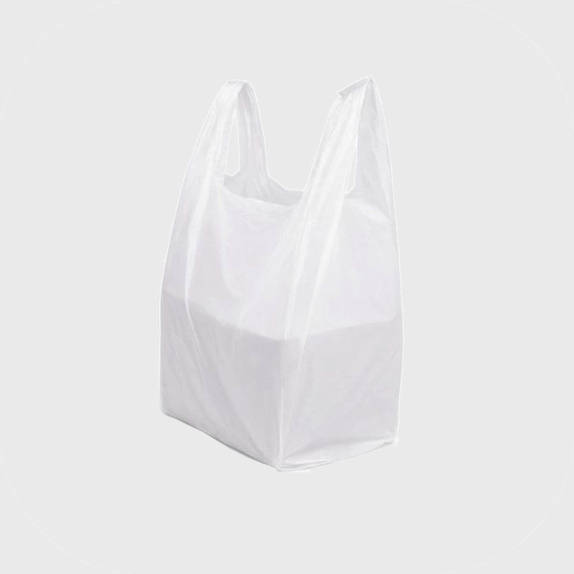 S2 Heavy-Duty Shopping Bag (15" x 18"), White 16 lb.